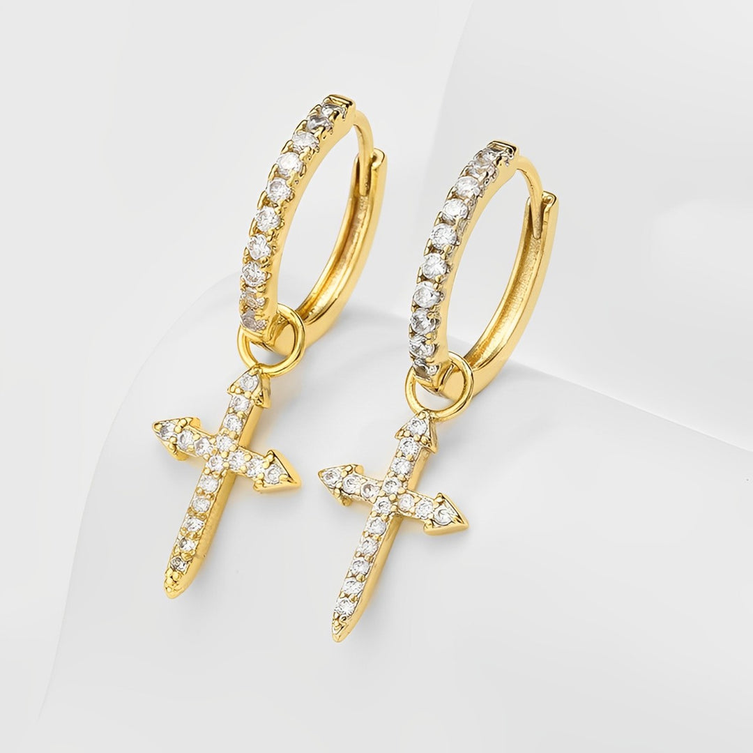 Boucles D'Oreilles Croix Naomi