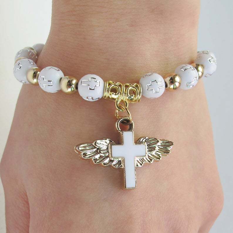 bracelet chrétien ange