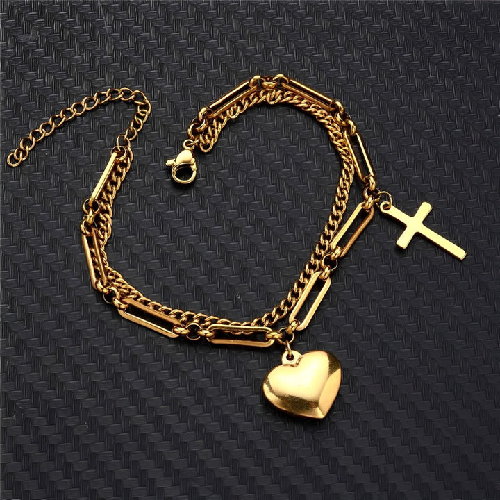 Bracelet Croix Cœur