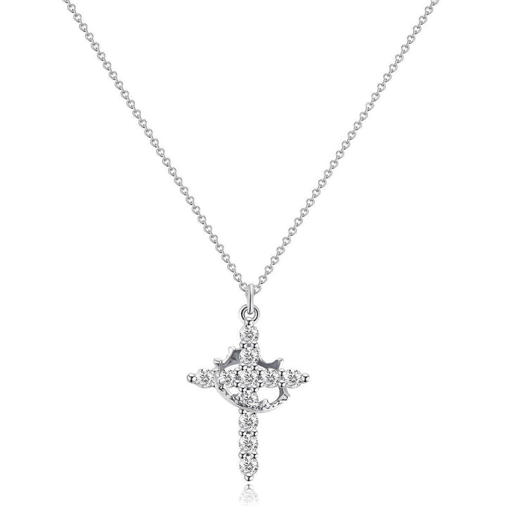 Collier Croix Couronne