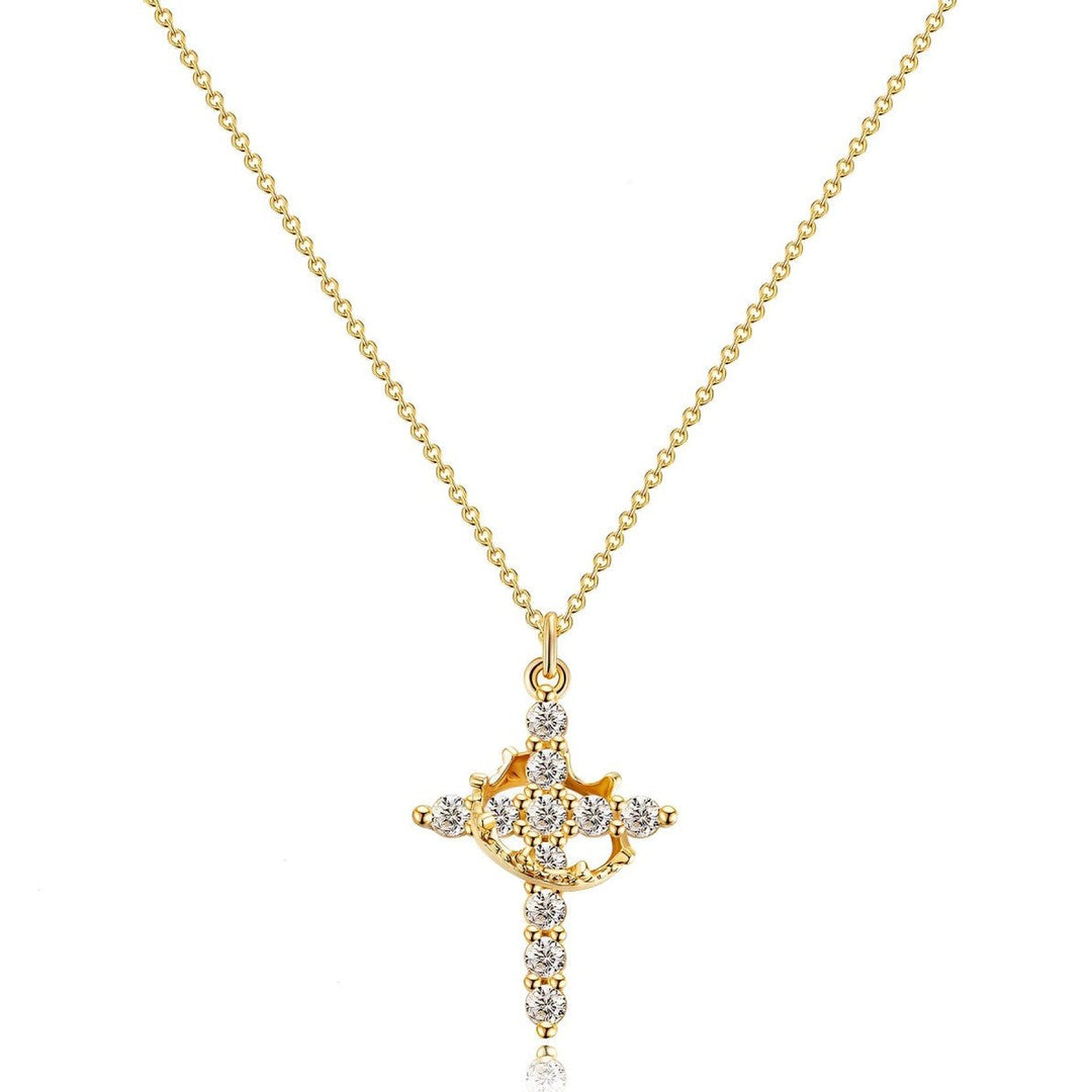 Collier Croix Couronne